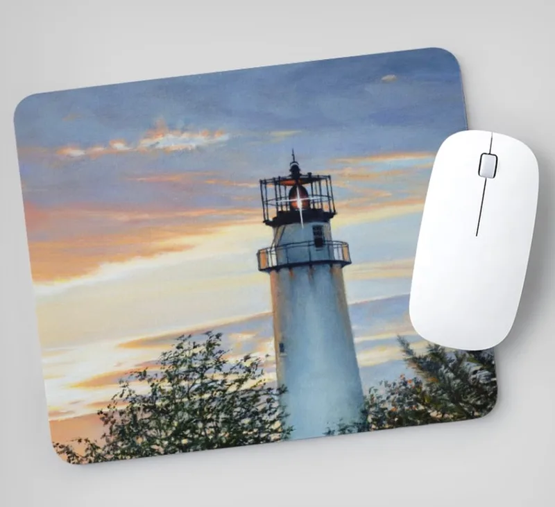 'Night Settles over Fenwick' mousepad by Ellen Rice